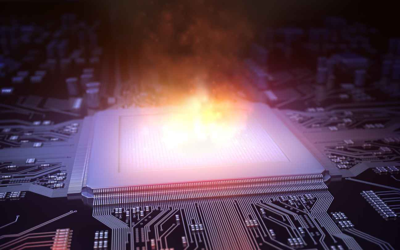 hot microchip; How Heat Affects Your Electronics