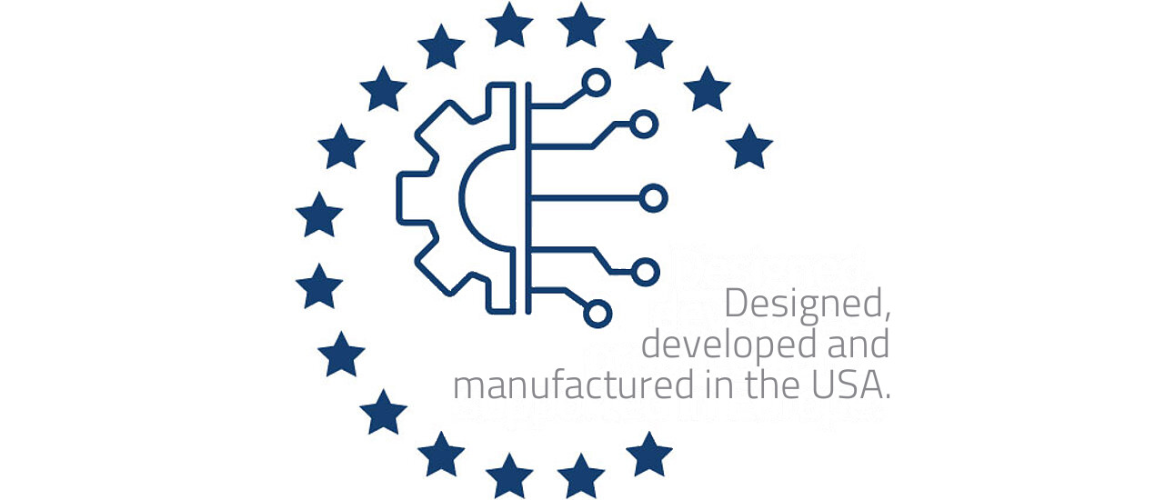 Designed, developed and manufactured in the USA